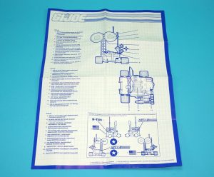 1989 GI JOE RADAR RAT SPARE BLUEPRINT INSTRUCTIONS NL FR DE EURO HASBRO