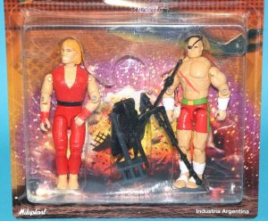 1994 GI JOE STREET FIGHTER BRIGADA RESCATE KEN MASTERS & SAGAT MOC MOSC