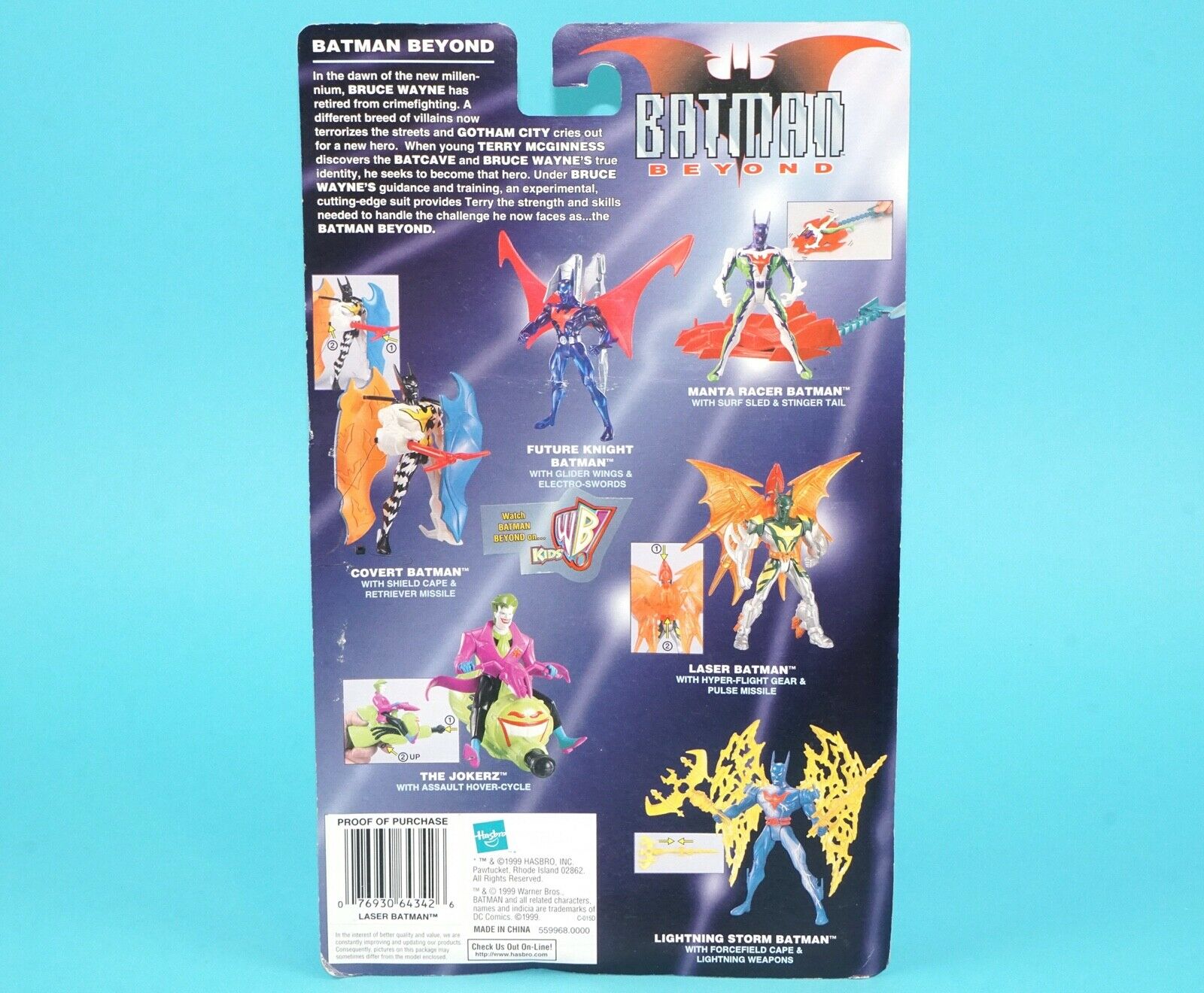 BATMAN BEYOND LASER BATMAN MOC MOSC 1999 HASBRO - Image 6