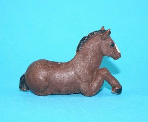 BRITAINS FARM #817 H2121 #2121 SUFFOLK FOAL LYING 1960s LEAD MOULD ENGLAND