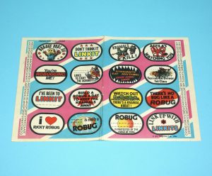 LINKITS ROBUG STICKER SHEET 1986 IPC MAGAZINES MATCHBOX