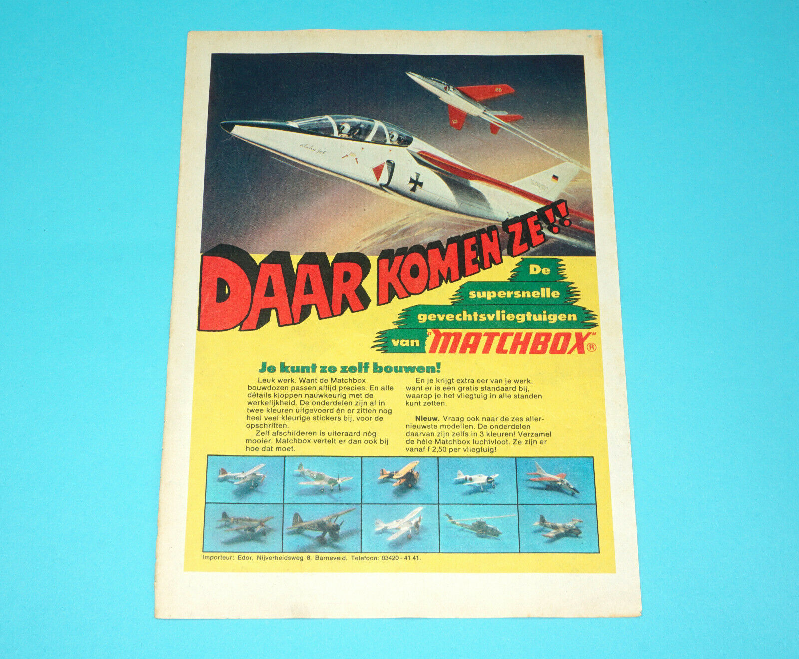 MATCHBOX MODEL KITS MAGAZINE ADVERT 1970s DONALD DUCK HOLLAND