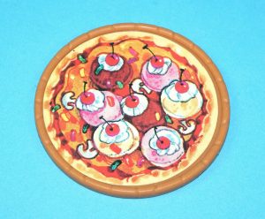 TMNT TEENAGE MUTANT NINJA TURTLES ORIGINAL SPARE PART PIZZA THROWER DISC ACCESSORY