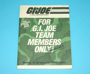 1984 GI JOE LEAFLET BROCHURE CATALOG "FOR TEAM MEMBERS ONLY" PROMO FORM HASBRO