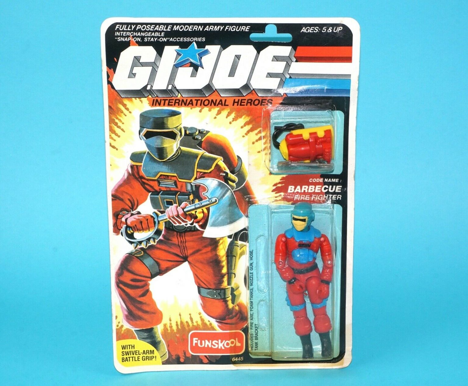 GI JOE ACTION TEAM ACCESOIRES CARD  UN FORCES SPECIAL