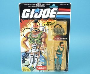 1985 GI JOE RIPPER v1 MOC MOSC FUNSKOOL INDIA RUSSIAN CARD