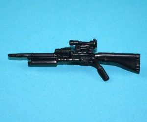 2002 GI JOE COBRA B.A.T. v3 ORIGINAL SPARE PART HARPOON RIFLE GUN BLACK HASBRO