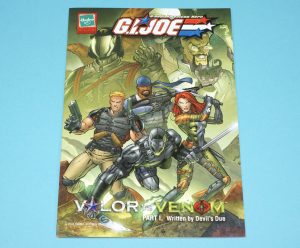 2004 GI JOE CATALOG FOLDOUT VALOR VS VENOM MINI COMIC PART I HASBRO