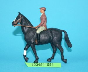BRITAINS FARM #2078 MALE RIDER & HORSE 1970s ENGLAND HTF