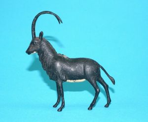 BRITAINS ZOO #1359 SABLE ANTELOPE 1960s BLACK VARIANT ENGLAND