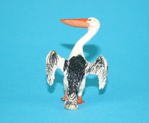 BRITAINS ZOO #1381 PELICAN (OPEN WINGS) 1960s ENGLAND
