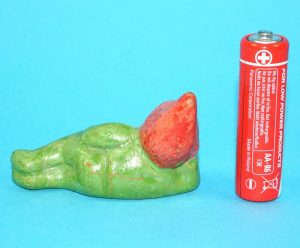 COMPOSITION TOY FIGURE GARDEN GNOME 1940s GERMANY ELASTOLIN LINEOL