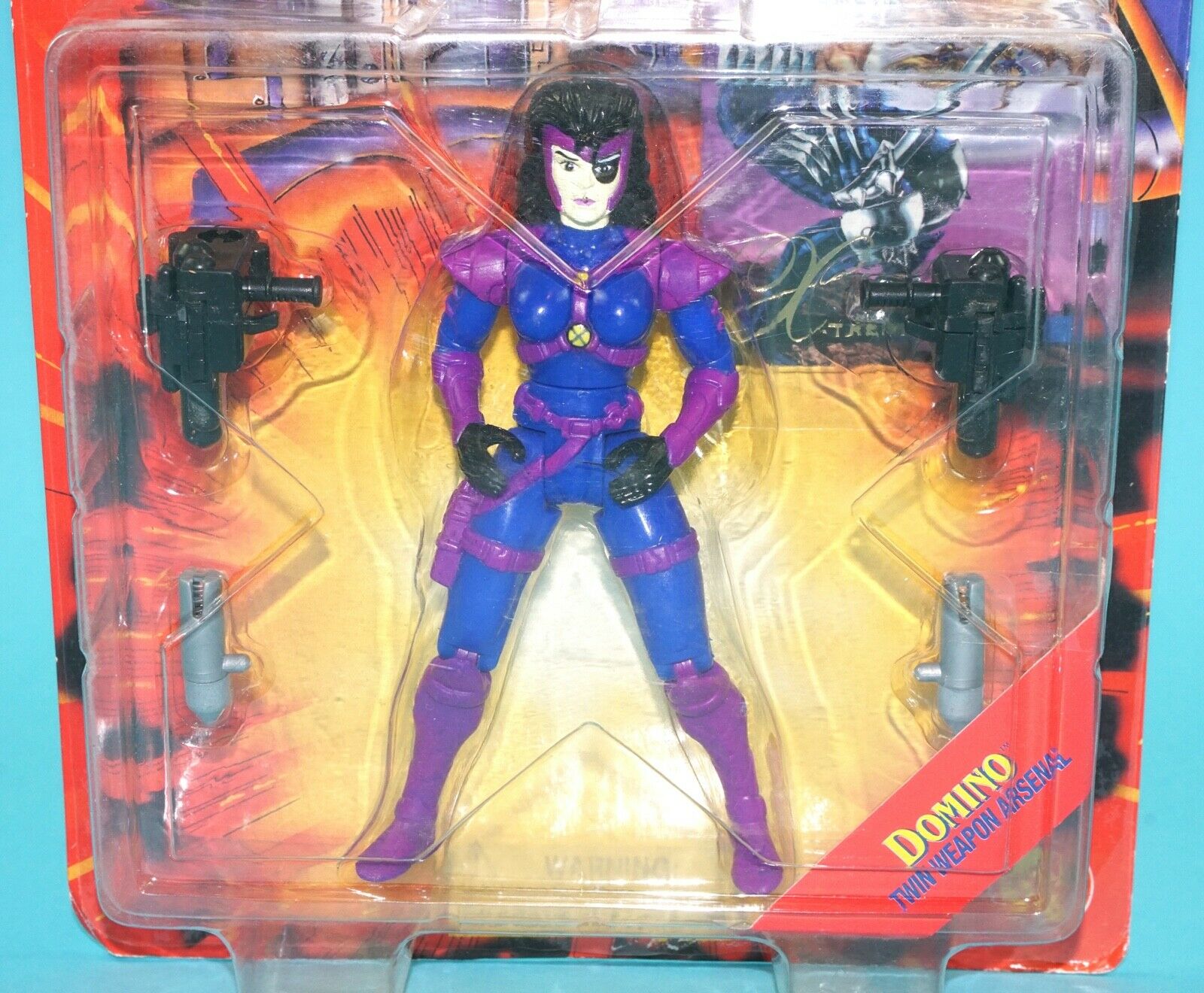 MARVEL X-MEN X-FORCE DOMINO MOC MOSC 1995 TOY BIZ - Image 2