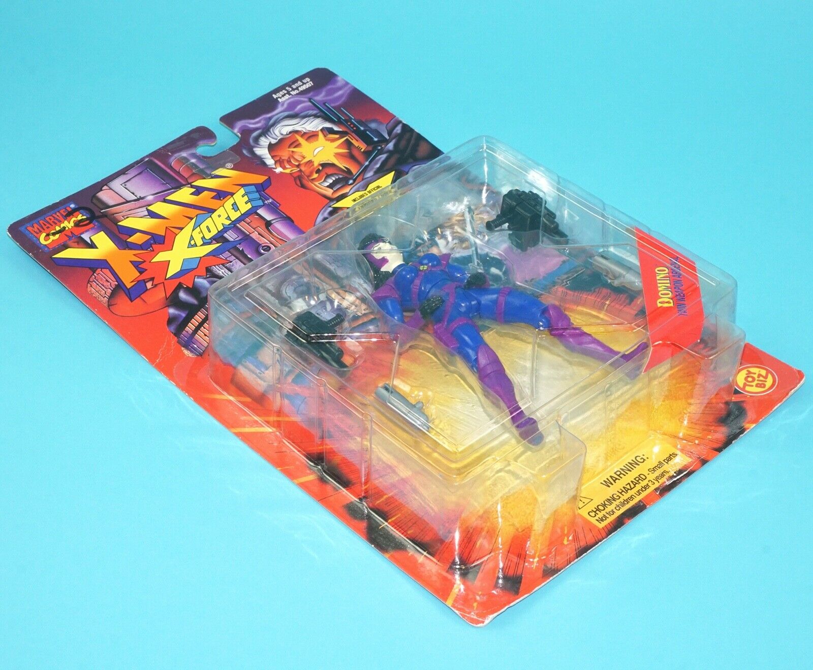 MARVEL X-MEN X-FORCE DOMINO MOC MOSC 1995 TOY BIZ - Image 3
