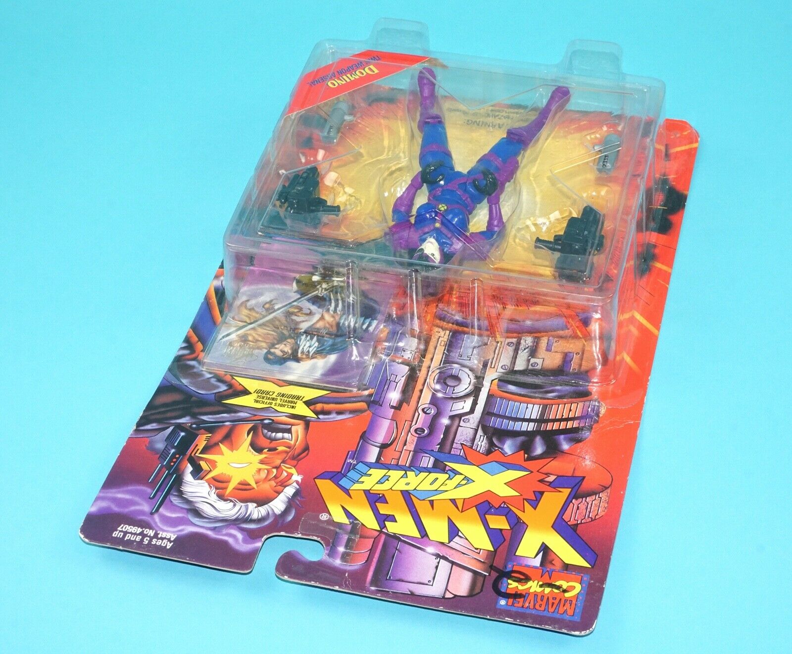 MARVEL X-MEN X-FORCE DOMINO MOC MOSC 1995 TOY BIZ - Image 4