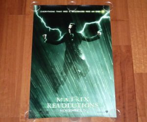 ORIGINAL MOVIE POSTER THE MATRIX REVOLUTIONS 2003 UNFOLDED DS TEASER ONE SHEET