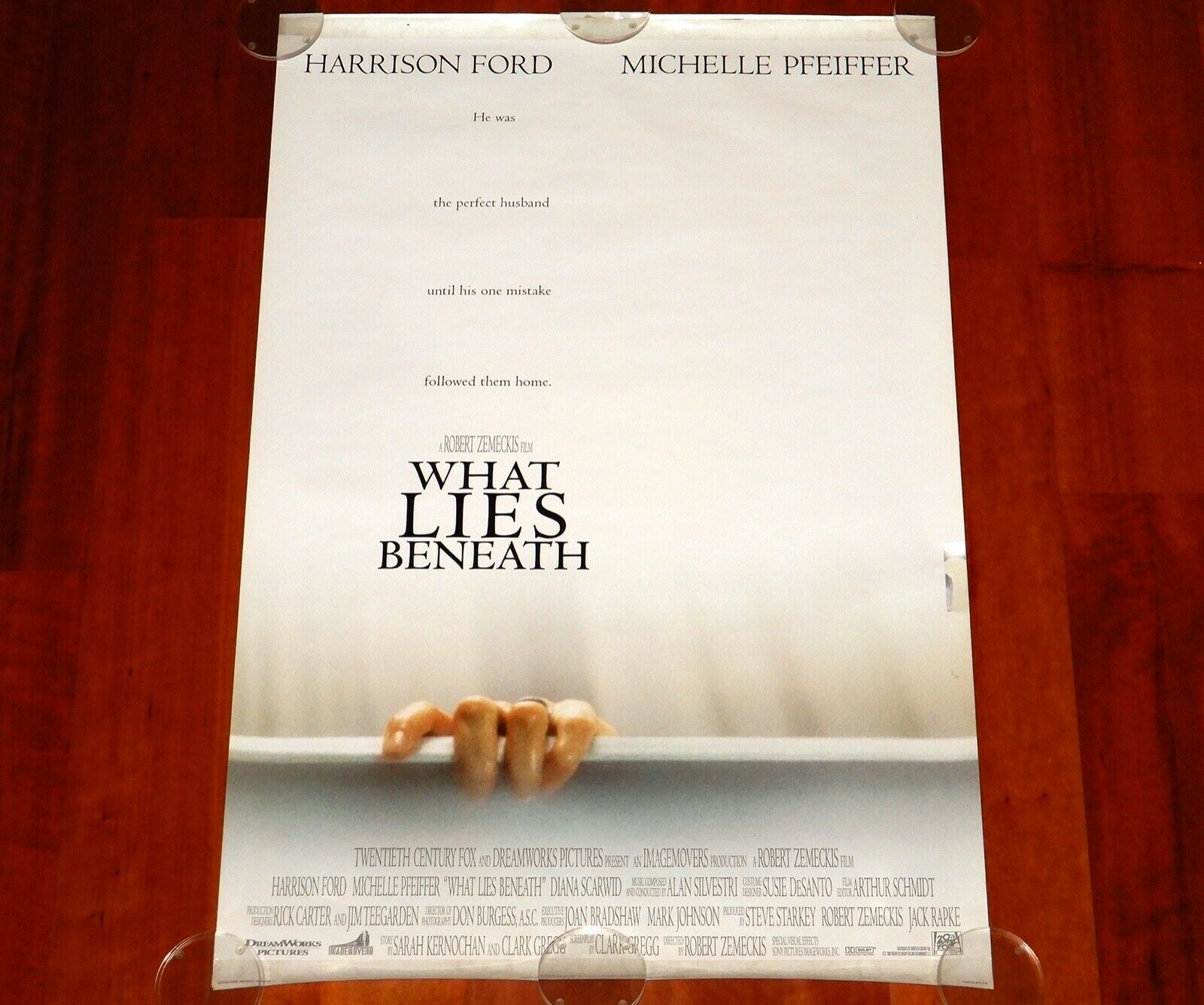 ORIGINAL MOVIE POSTER WHAT LIES BENEATH 2000 UNFOLDED INTL DS ONE SHEET