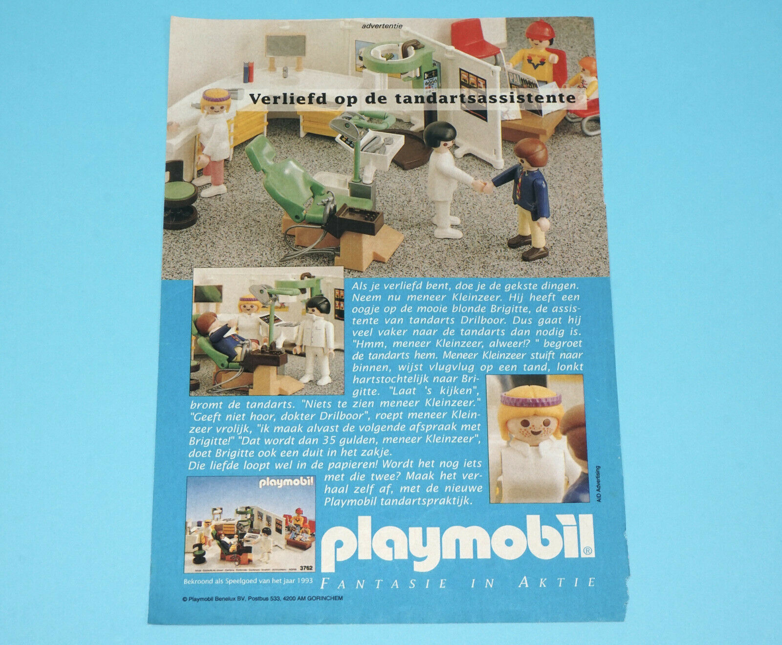 PLAYMOBIL MAGAZINE ADVERT 1980s DONALD DUCK HOLLAND GEOBRA