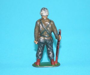 TIMPO TOYS LEAD WWII US ARMY SOLDIER STANDING 1950s ENGLAND