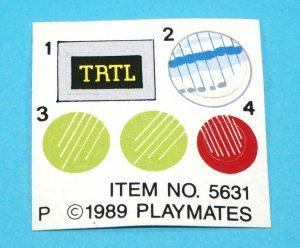 TMNT TEENAGE MUTANT NINJA TURTLES ORIGINAL SPARE PART TURTLECYCLE UNUSED STICKER SHEET 1989