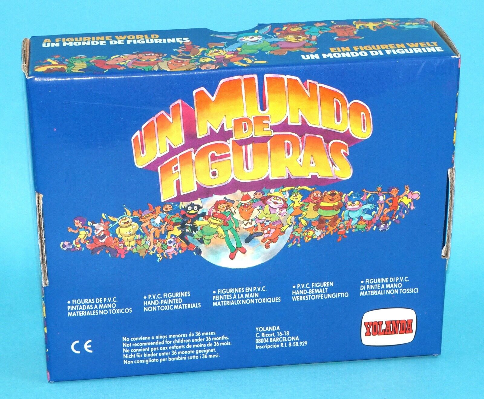 ULTRAMAN PVC TOY FIGURES ORIGINAL EMPTY COUNTER BOX YOLANDA COMANSI TSUBURAYA 1988 - Image 5